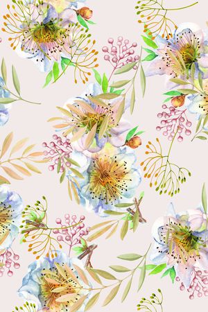 花卉印花花型图片