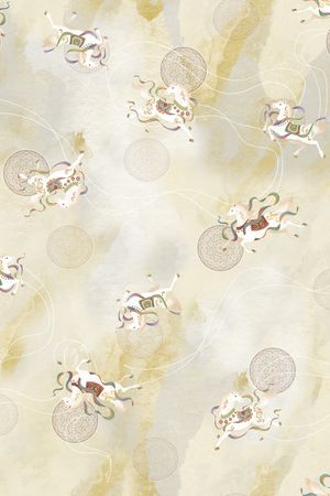 晕染肌理印花花型图片
