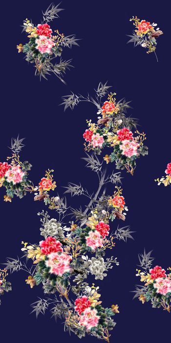 中国风印花花型图片