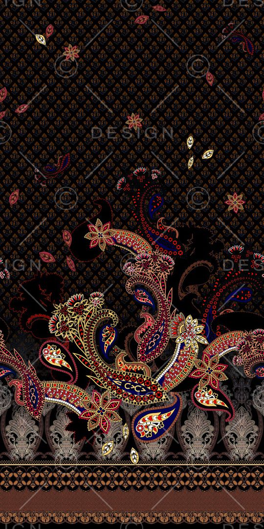 定位花印花花型图片
