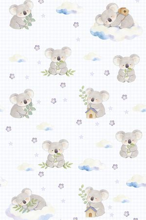 考拉印花花型图片