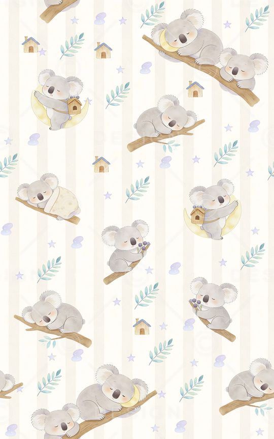 考拉印花花型图片