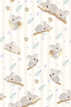 考拉印花花型图片