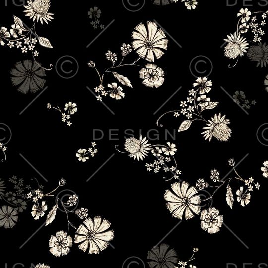 花卉印花花型图片