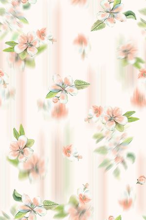 年轻女性印花花型图片