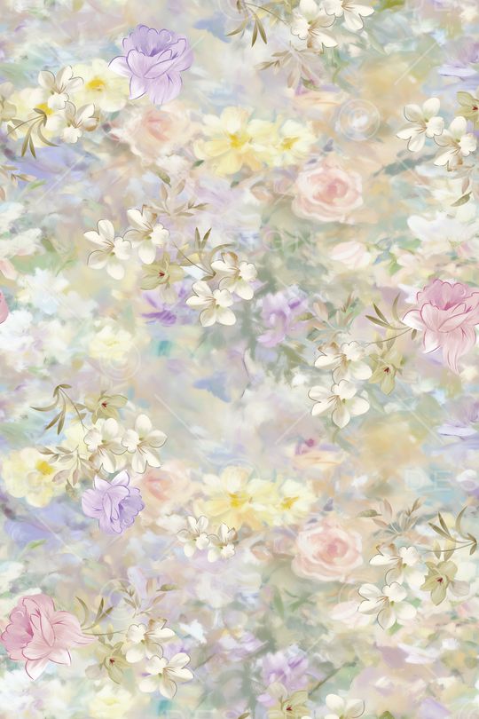 年轻女性印花花型图片