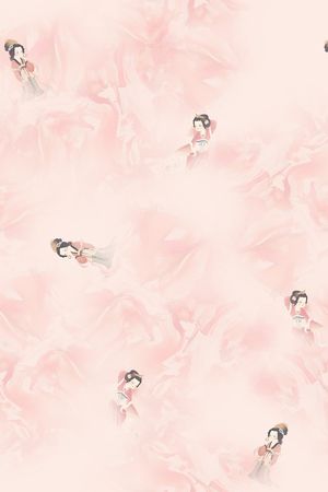 中国风旗袍印花花型图片