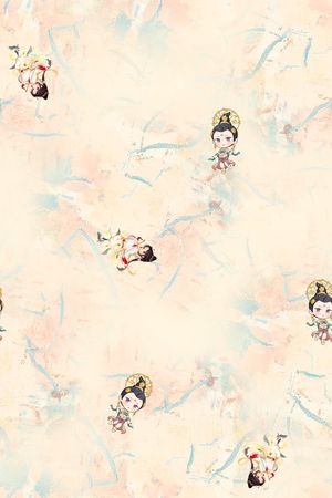 中国风旗袍印花花型图片