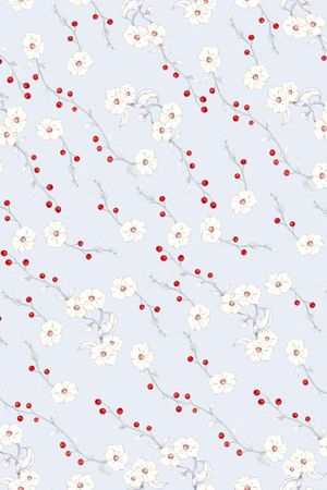 小红果印花花型图片