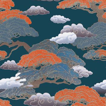 中国风印花花型图片