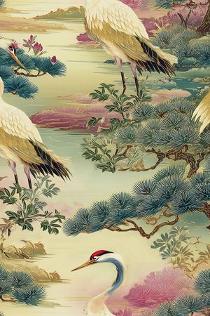 中国风印花花型图片