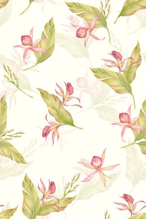 叶子印花花型图片