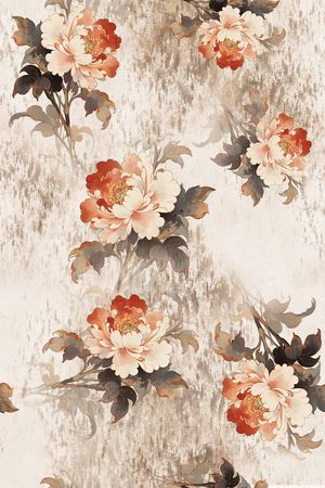 年轻女装印花花型图片