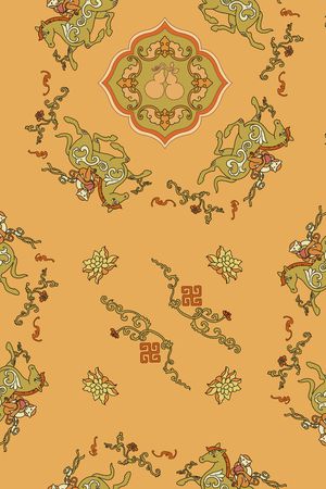 马印花花型图片