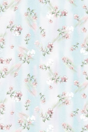 年轻女性印花花型图片