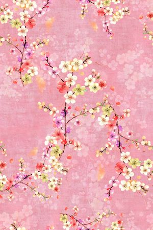 年轻女装印花花型图片
