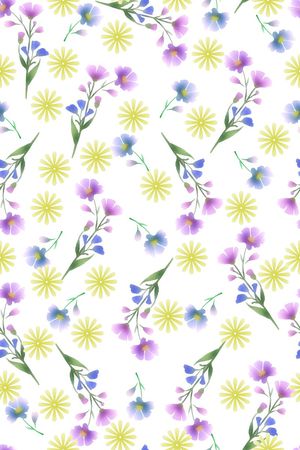年轻女装印花花型图片