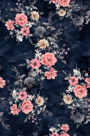 年轻女装印花花型图片