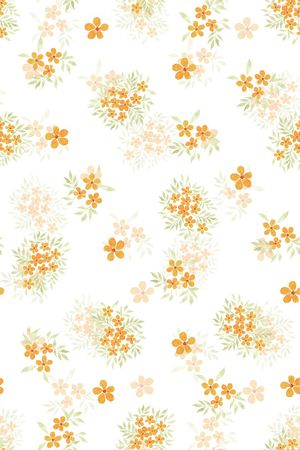 水彩花卉印花花型图片
