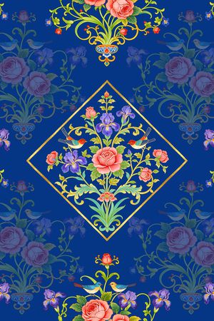 花卉印花花型图片