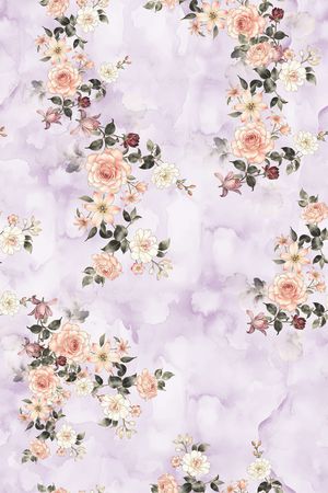 年轻女装印花花型图片
