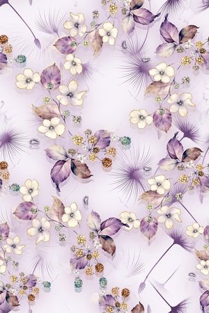 年轻女装印花花型图片