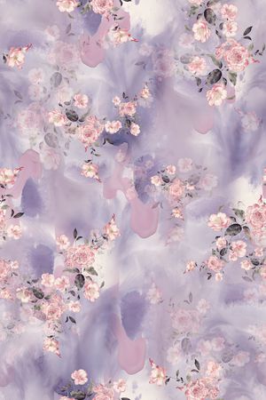 年轻女装印花花型图片