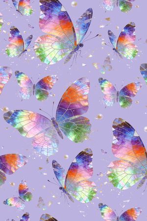 蝴蝶印花花型图片
