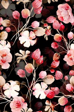 年轻女装印花花型图片