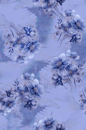 满版散花印花花型图片