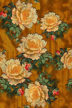 中国风印花花型图片