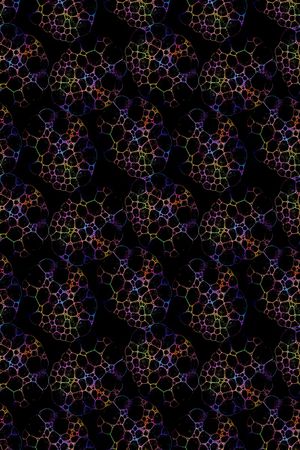 细胞印花花型图片