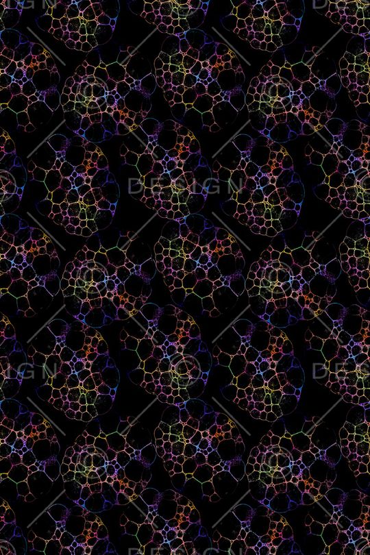 细胞印花花型图片