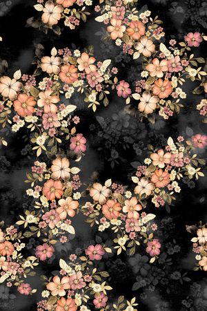 年轻女装印花花型图片