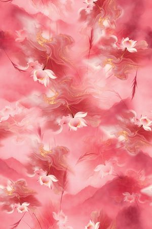 满版散花印花花型图片