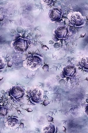满版散花印花花型图片