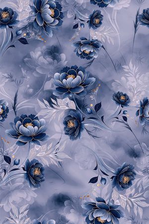 满版散花印花花型图片