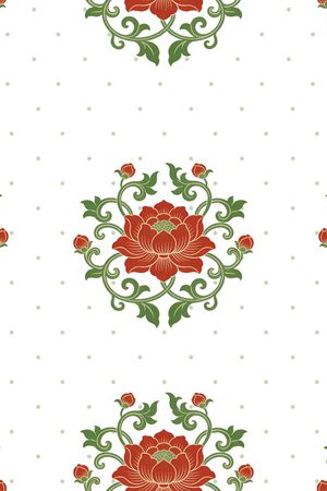 中国风印花花型图片