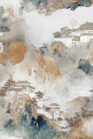 中国风印花花型图片