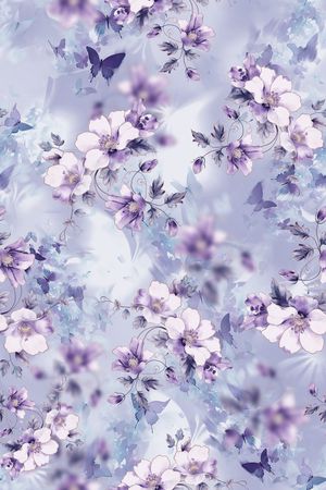 满版散花印花花型图片