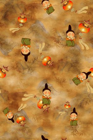 年轻女装印花花型图片
