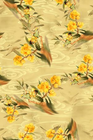 年轻女装印花花型图片