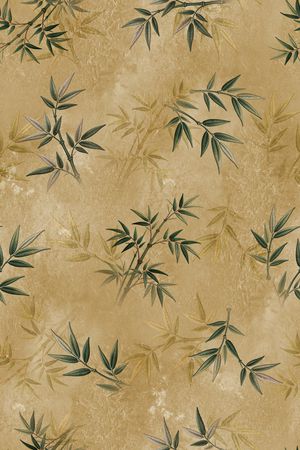 绿植树叶印花花型图片