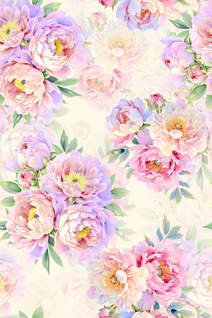 年轻女装印花花型图片