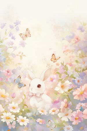 兔子印花花型图片
