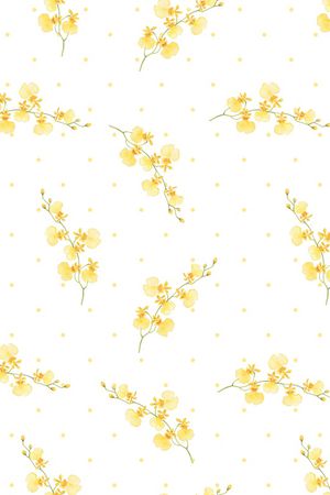 白底花印花花型图片