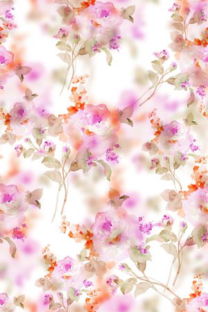 年轻女装印花花型图片