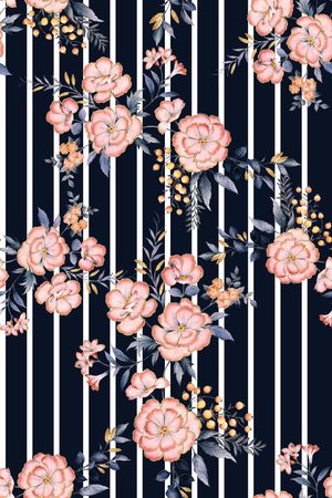 年轻女装印花花型图片