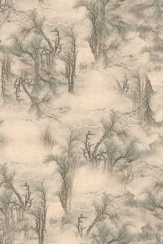 中国风印花花型图片