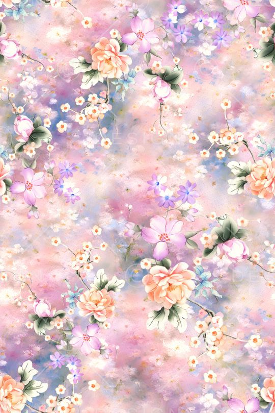 年轻女装印花花型图片